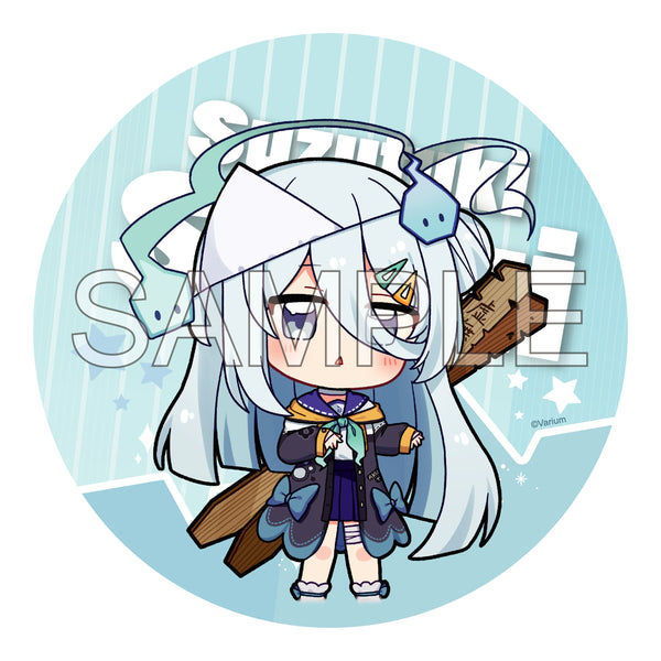 『Varium』涼月すい 100mm缶バッジ 2023夏描き下ろしSDイラスト